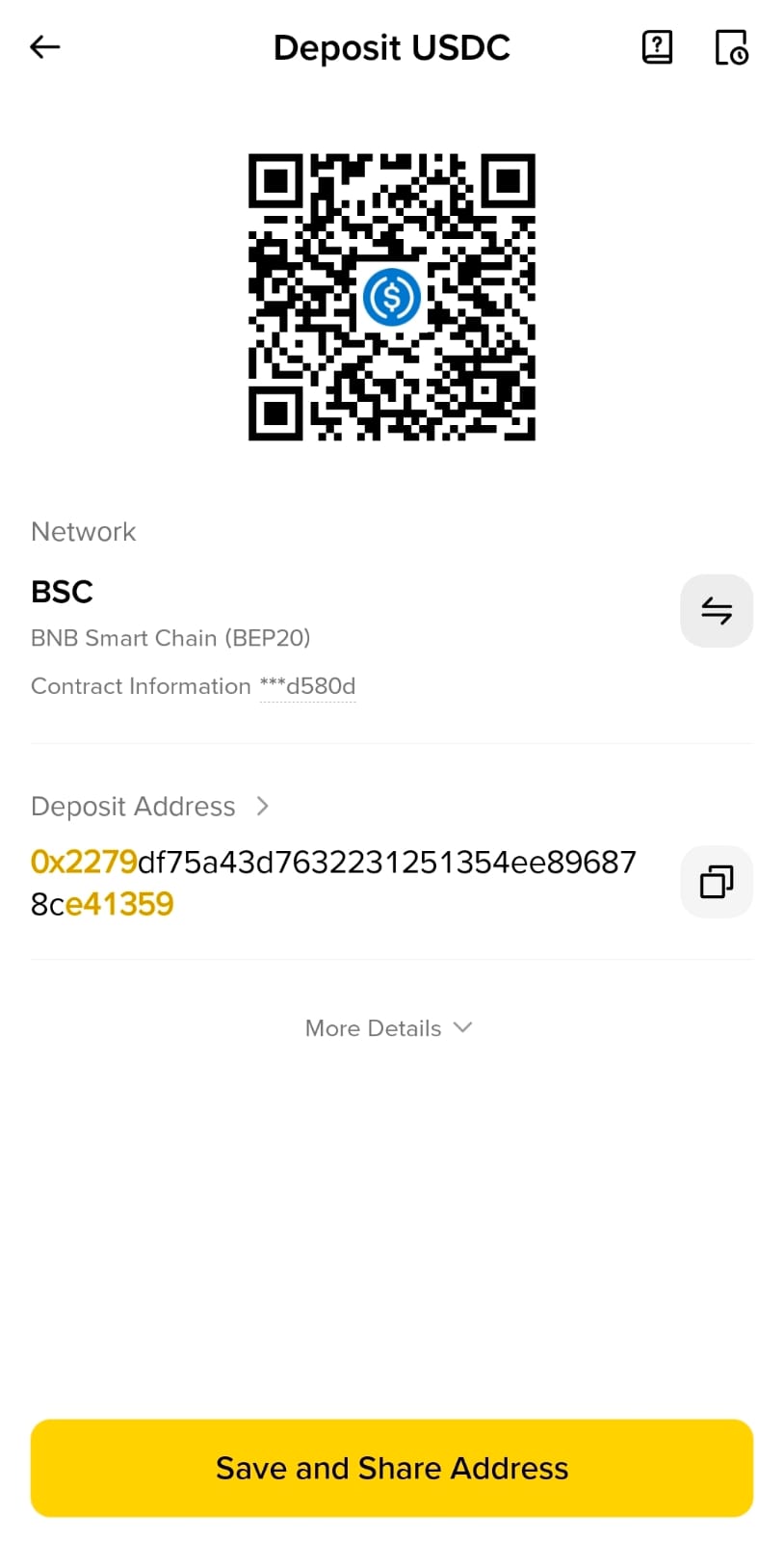 USDC BEP20 QR Code